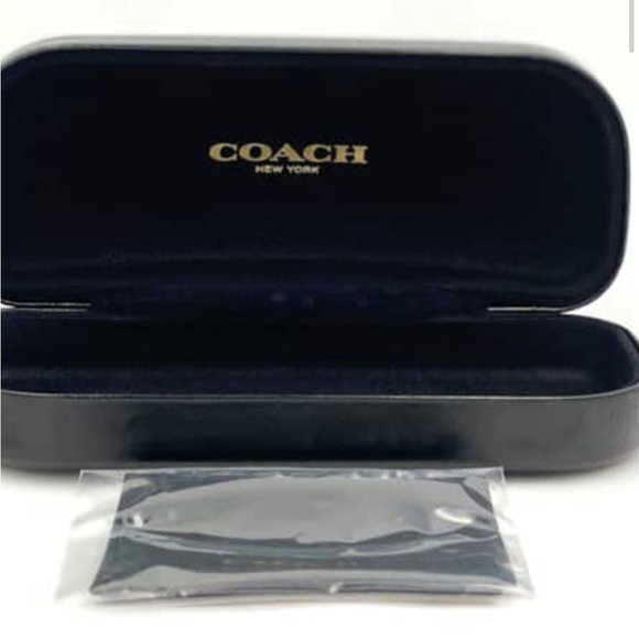 COACH EYEGLASS CASE Black Logo Dust Cloth - Picture 3 of 4